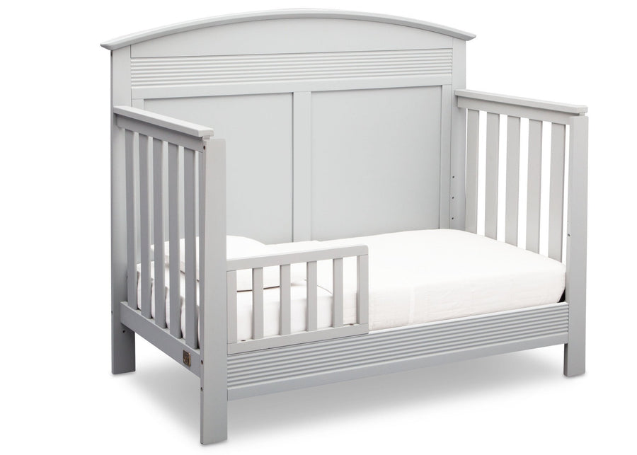 Serta Bianca White (130) Ashland 4-in-1 Convertible Crib, Right Toddler Bed View b3b 9-Ashland 4-in-1 Convertible Crib