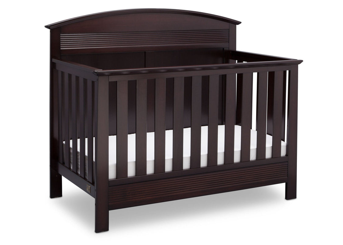 Serta Dark Chocolate (207) Ashland 4-in-1 Convertible Crib, Right Crib View c2c