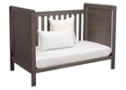 Delta Children Rustic Grey (084) Cali 4-in-1 Crib, angled Conversion to daybed, a5a 5-Cali 4-in-1 Crib