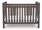 Delta Children Rustic Grey (084) Cali 4-in-1 Crib, front view, a2a 2-Cali 4-in-1 Crib