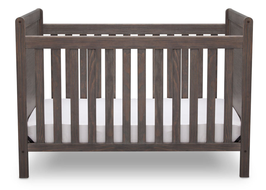 Delta Children Rustic Grey (084) Cali 4-in-1 Crib, front view, a2a 2-Cali 4-in-1 Crib