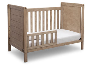Delta Children Rustic Driftwood (112), Cali 4-in-1 Crib, angled conversion to toddler bed, b4b 12