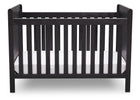 Delta Children Rustic Ebony (935) Cali 4-in-1 Crib, front view, c2c 14-Cali 4-in-1 Crib