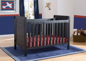 Delta Children Rustic Ebony (935) Cali 4-in-1 Crib, hangtag, c1c 36