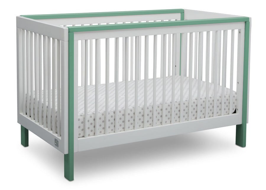 Serta Fremont 3-in-1 Convertible Crib Bianca with Aqua (134) Angle a2a 2-Fremont 3-in-1 Convertible Crib