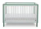 Serta Fremont 3-in-1 Convertible Crib Bianca with Aqua (134) Front a3a 3-Fremont 3-in-1 Convertible Crib