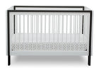 Serta Fremont 3-in-1 Convertible Crib Bianca White with Ebony (149) Front b3b 8-Fremont 3-in-1 Convertible Crib