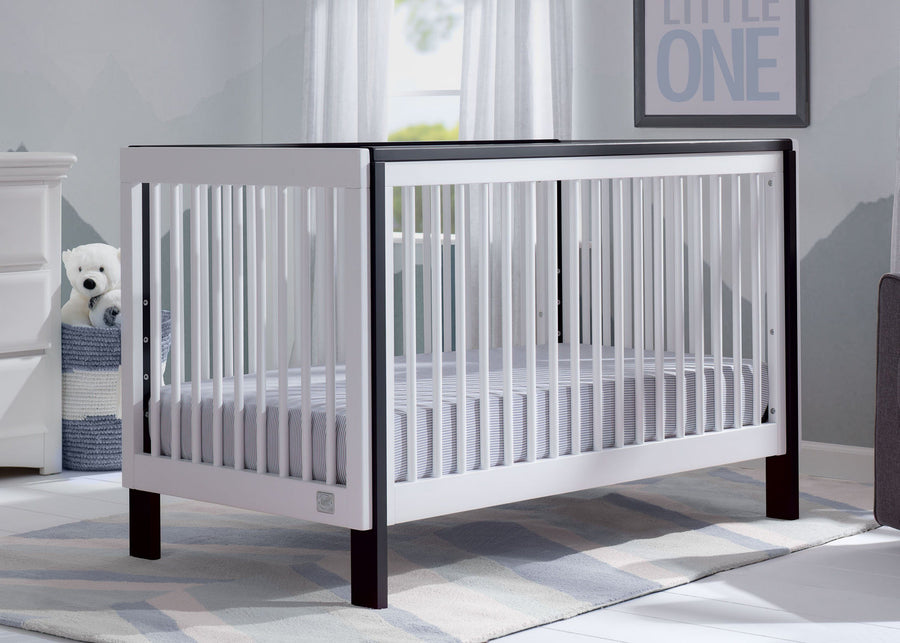  Bianca White with Ebony (149) 6-Fremont 3-in-1 Convertible Crib