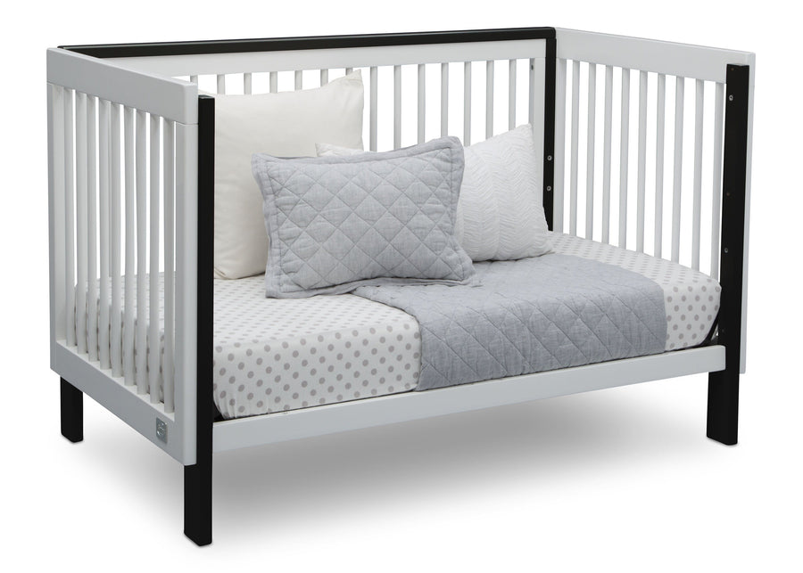 Serta Fremont 3-in-1 Convertible Crib Bianca White with Ebony (149) Daybed b5b 10-Fremont 3-in-1 Convertible Crib