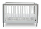 Serta Fremont 3-in-1 Convertible Crib Bianca White with Grey (166) Front c3c 13-Fremont 3-in-1 Convertible Crib