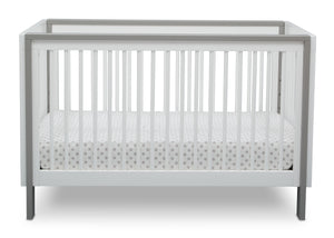 Serta Fremont 3-in-1 Convertible Crib Bianca White with Grey (166) Front c3c 15