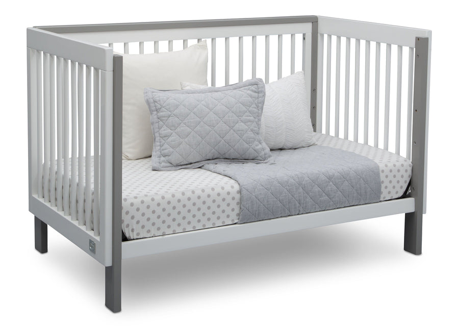Serta Fremont 3-in-1 Convertible Crib Bianca White with Grey (166) Daybed c5c 15-Fremont 3-in-1 Convertible Crib