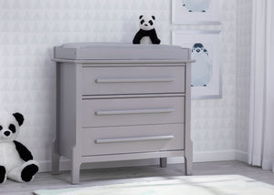 Serta Mid-Century Classic 3 Drawer Dresser Grey (026), Hangtag a0a 12