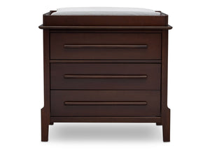 Mid Century Modern 3 Drawer Dresser with Changing Top Delta Children