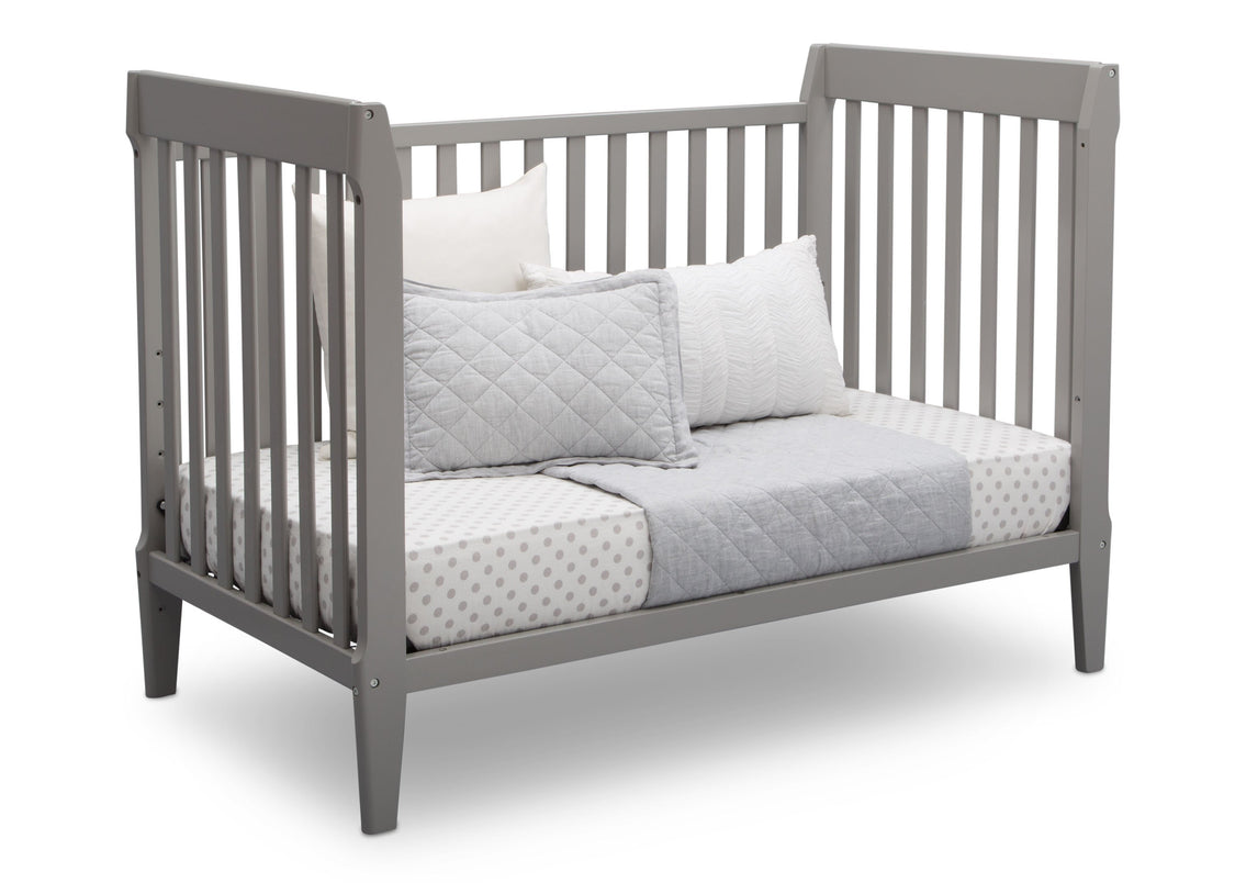Serta Mid-Century Modern Classic 5-in-1 Convertible Crib Grey (026) Daybed a5a