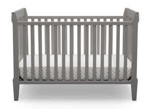Serta Mid-Century Modern Classic 5-in-1 Convertible Crib Grey (026) Front a3a 5