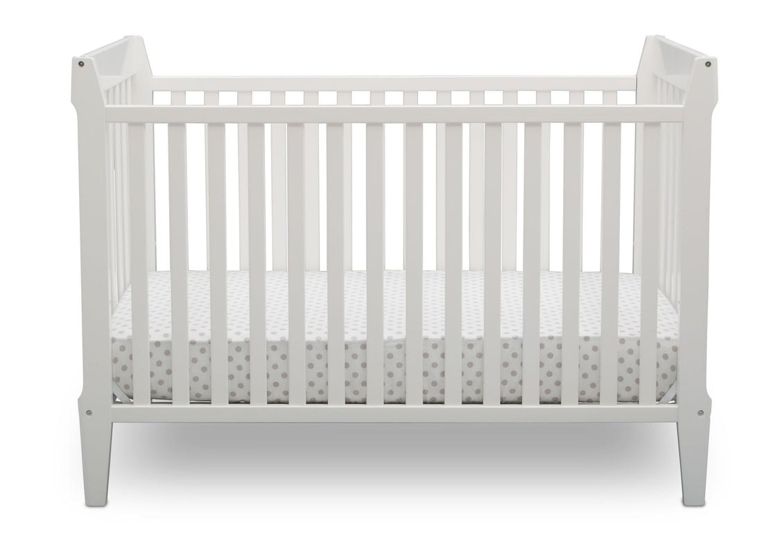 Serta Mid-Century Modern Classic 5-in-1 Convertible Crib Bianca (130) Front b3b