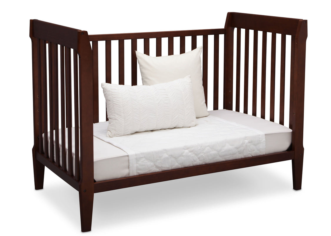 Serta Mid-Century Modern Classic 5-in-1 Convertible Crib Walnut Espresso (1324) Daybed c5c