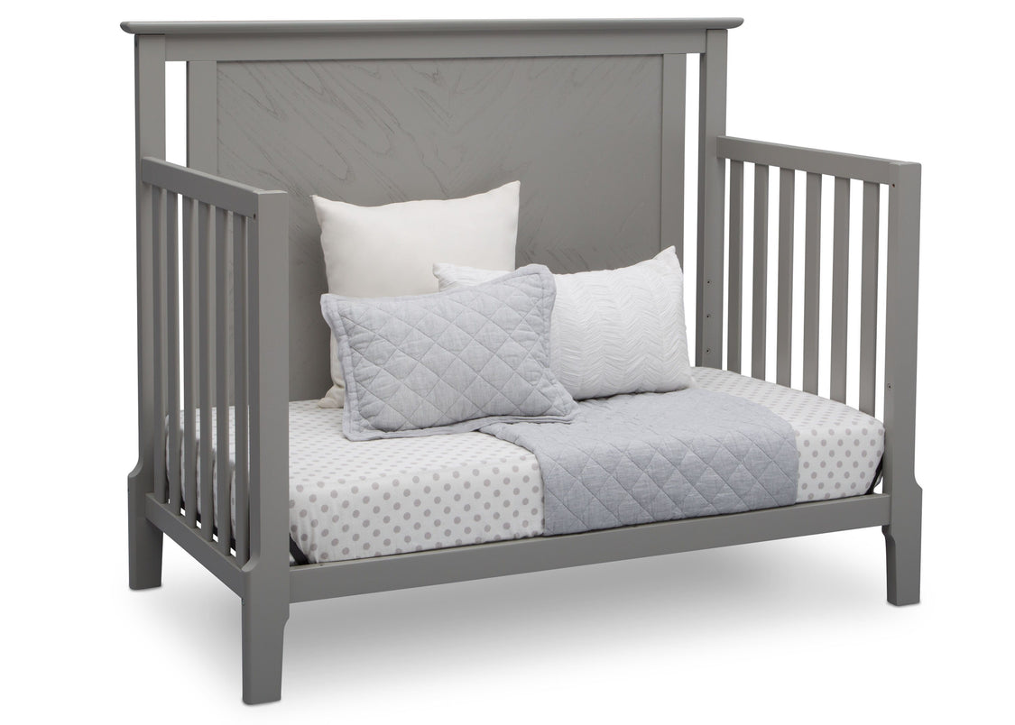 Serta Mid-Century Modern Lifestyle 4-in-1 Crib Grey (026) Daybed a5a