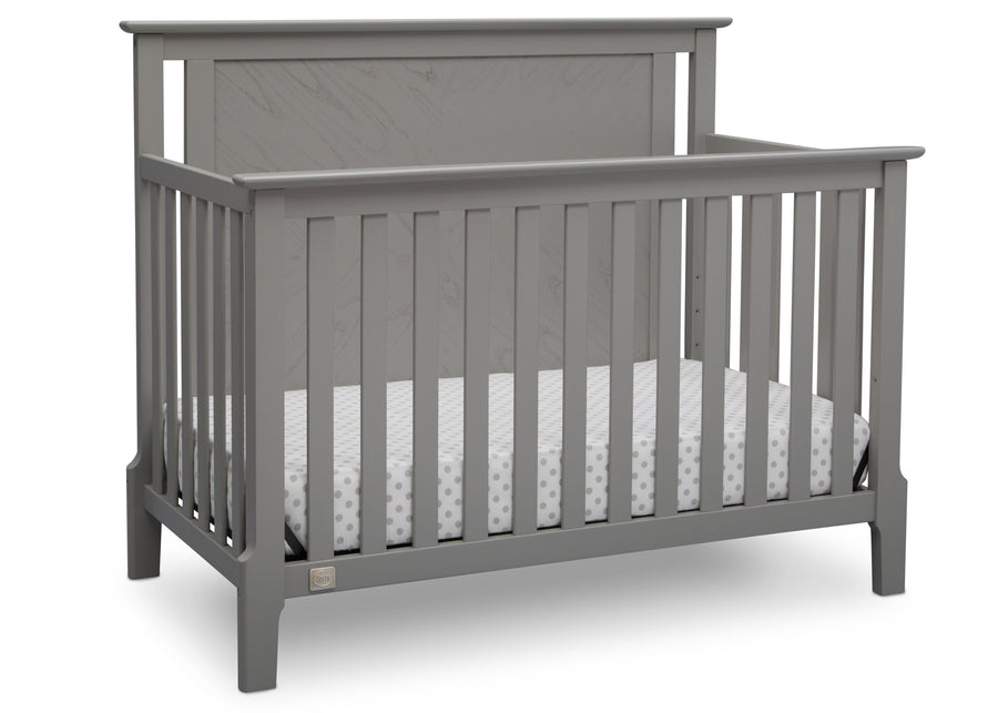 Serta Mid-Century Modern Lifestyle 4-in-1 Crib Grey (026) Angle a2a 1-Mid-Century Modern Lifestyle 4-in-1 Crib