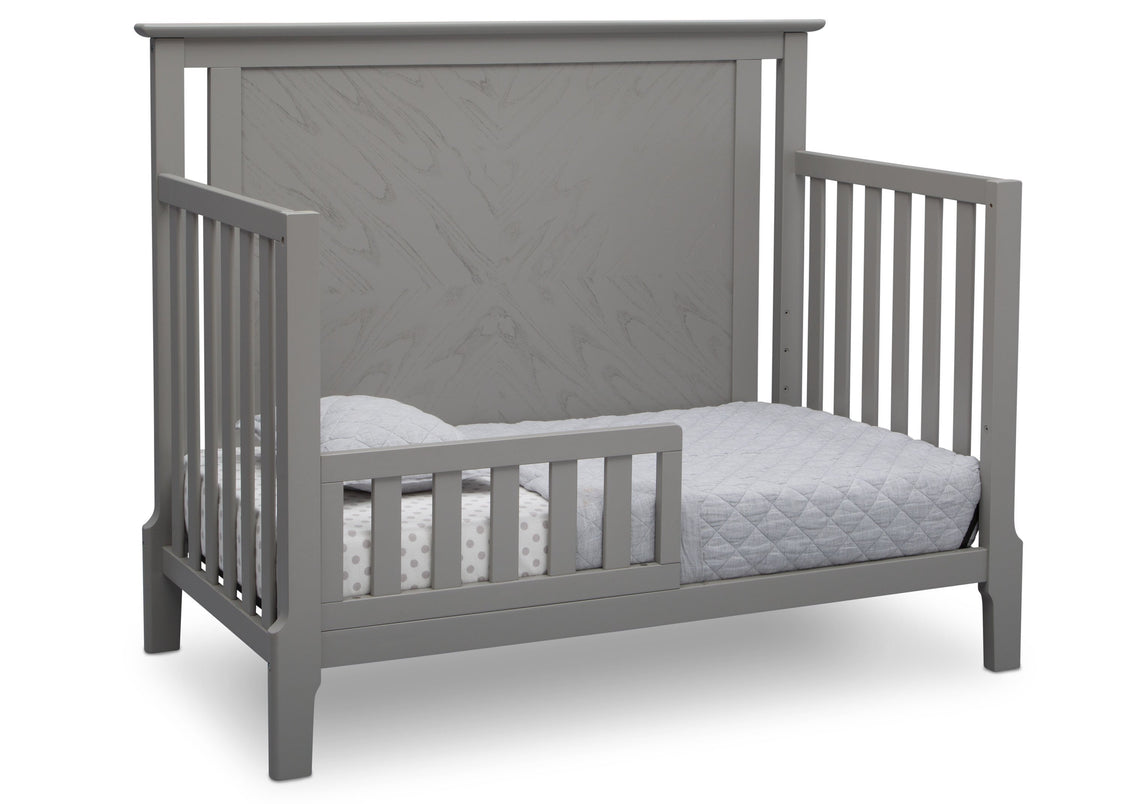 Serta Mid-Century Modern Lifestyle 4-in-1 Crib Grey (026) Toddler Bed a4a