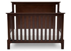 Serta Mid-Century Modern Lifestyle 4-in-1 Crib Walnut Espresso (1324) Front c3c 14-Mid-Century Modern Lifestyle 4-in-1 Crib
