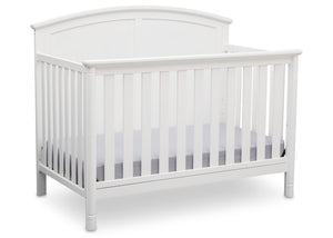 Delta Children White (100) Somerset 4-in-1 Crib Side View, Crib Conversion a3a 0