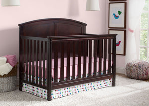 Delta Children Dark Chocolate (207) Somerset 4-in-1 Crib in Setting 1 b2b 22
