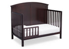 Delta Children Dark Chocolate (207) Somerset 4-in-1 Crib Side View, Toddler Bed Conversion b5b 10-Somerset 4-in-1 Crib