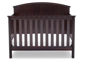 Delta Children Dark Chocolate (207) Somerset 4-in-1 Crib Front View, Crib Conversion b3b 9