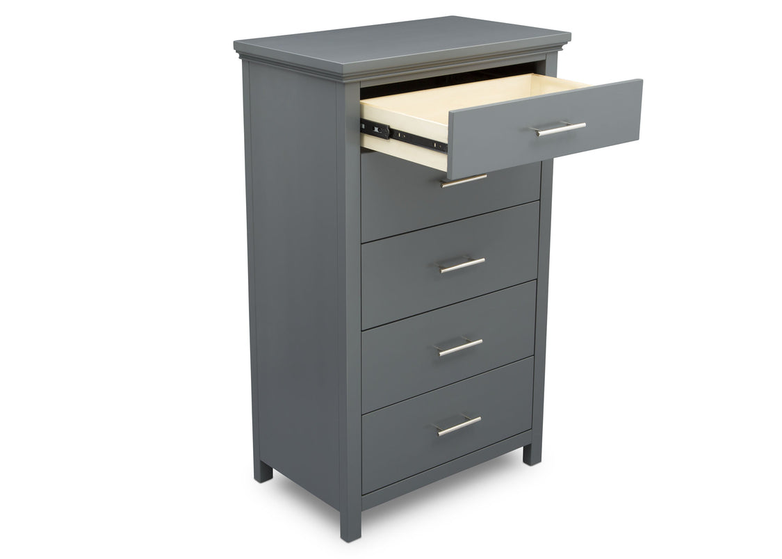 Delta Children Charcoal Grey (029) Avery 5 Drawer Chest (708050), Detail, a4a