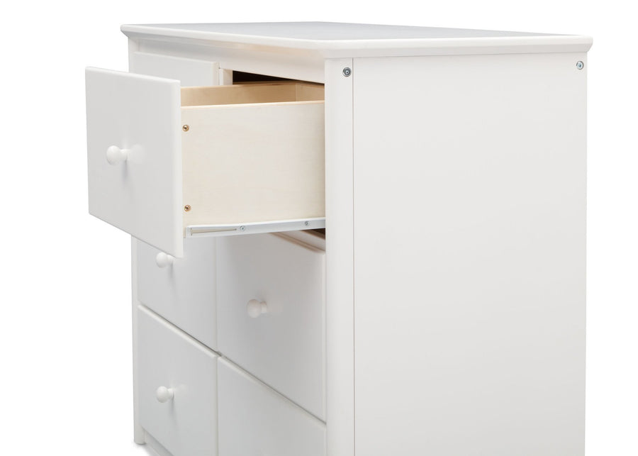 Delta Children White (100) Somerset 6 Drawer Dresser, Drawer Detail a3a 2-Somerset 6 Drawer Dresser