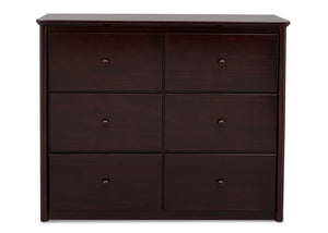 Delta Children Dark Chocolate (207) Somerset 6 Drawer Dresser Front View b1b 1