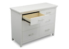 Delta Children Bianca White (130) Avery 6 Drawer Dresser (708060), Detail, b4b 6-Avery 6 Drawer Dresser