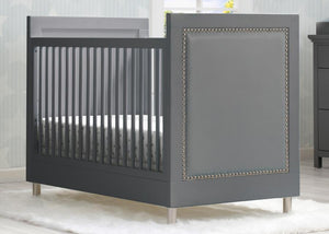 Delta Children Charcoal Grey (1323) Avery 3-in-1 Convertible Crib (708130), Hangtag View 19
