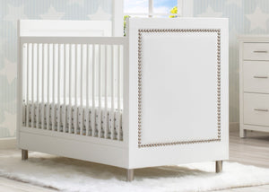 Delta Children Bianca White (1321) Avery 3-in-1 Convertible Crib (708130), Hangtag View 0