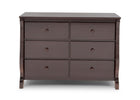 Delta Children Dark Chocolate (207) Canton / Eclipse Dresser Front View e2e 5-Canton / Eclipse Dresser