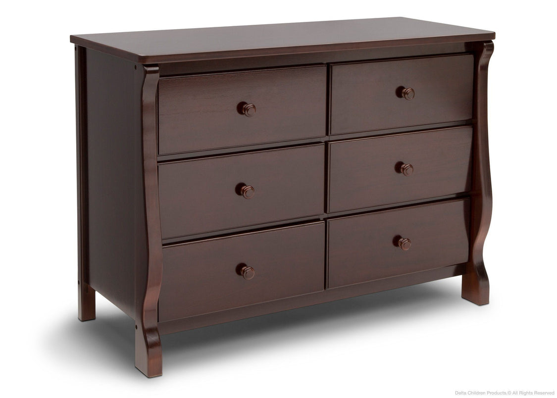 Delta Children Dark Chocolate (207) Canton / Eclipse Dresser Side View g2g