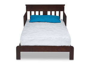 Delta Children Black Cherry Espresso (607) Scottsdale Toddler Bed, Front Side View  2