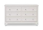 Delta Children White Ambiance (108) Princess Magical Dreams Dresser Front View b2b 1-Disney Princess Magical Dreams Dresser