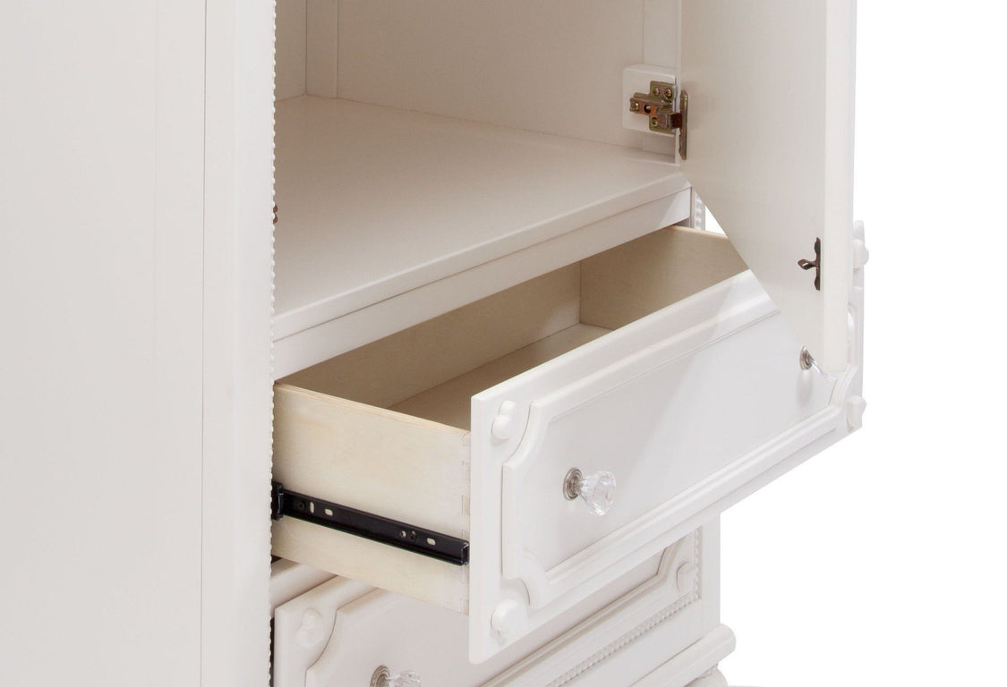 Delta Children White Ambiance (108) Princess Magical Dreams Armoire, Drawer Detail