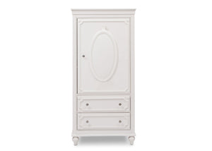 Delta Children White Ambiance (108) Princess Magical Dreams Armoire Front View b2b 2