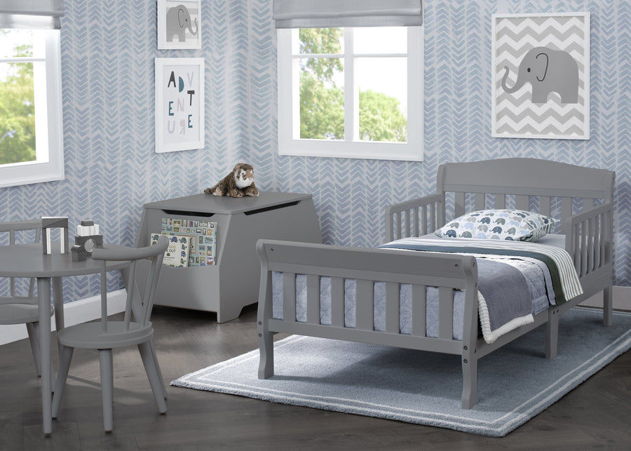 Delta Children Canton Toddler Bed Grey (026) roomshot a1a 14-Canton Toddler Bed