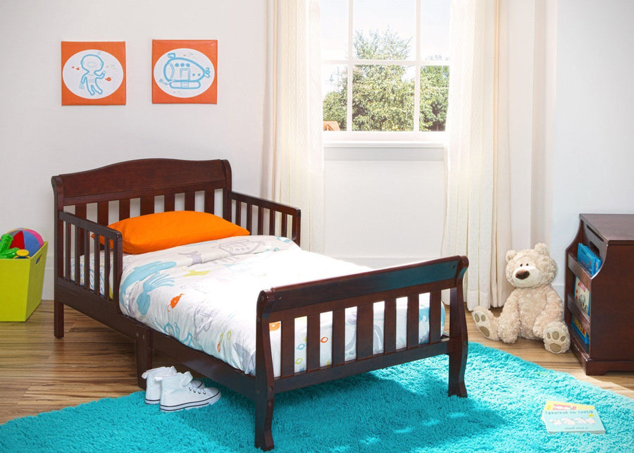 Dark Cherry (604) 4-Canton Toddler Bed