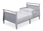 Grey (026) 7-Wood Sleigh Toddler Bed
