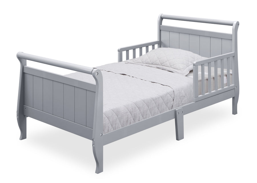 Grey (026) 7-Wood Sleigh Toddler Bed