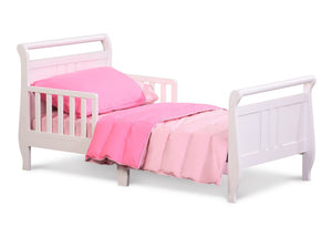Delta Children White (100) Toddler Bed, Right Side View a1a 0