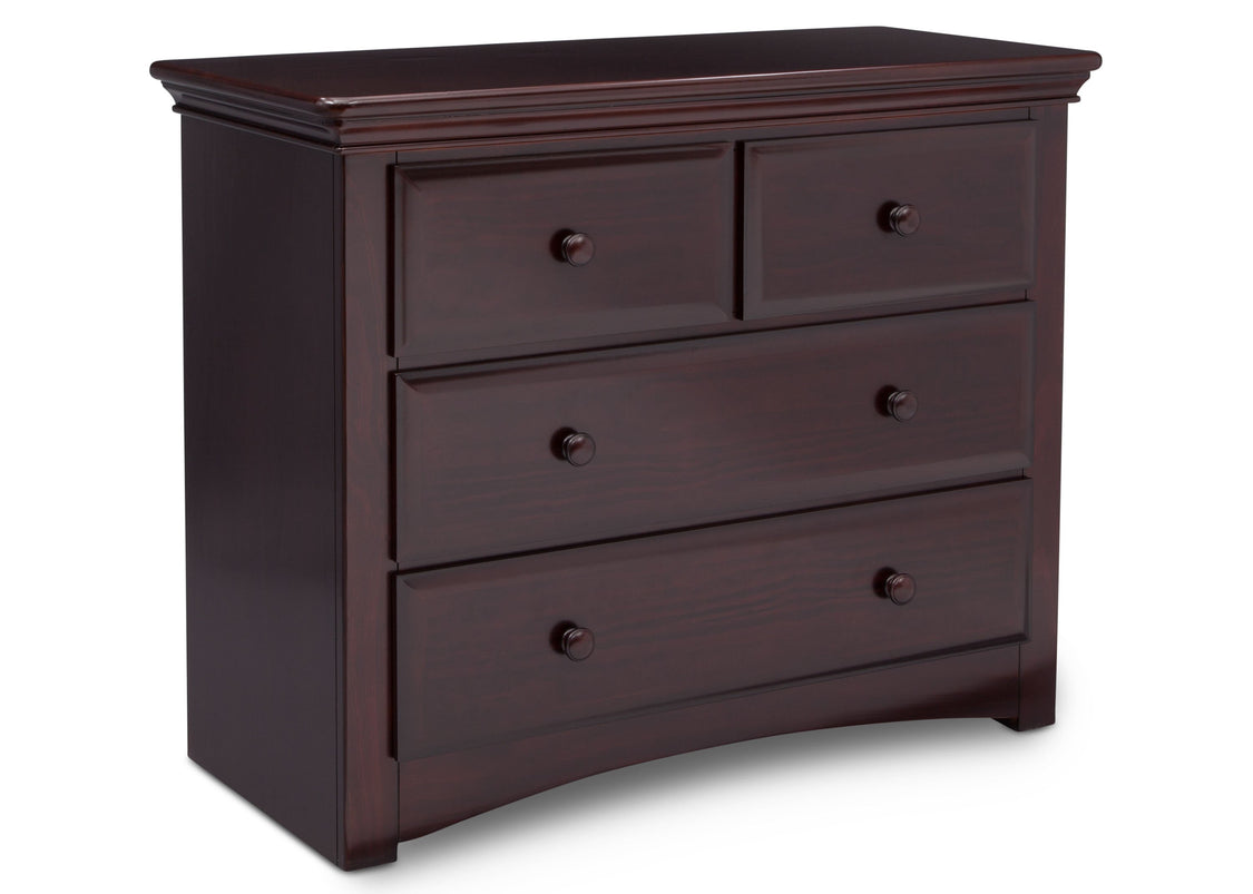 Serta Dark Chocolate (207) Park Ridge 4 Drawer Dresser (702640), Right Angle, c3c