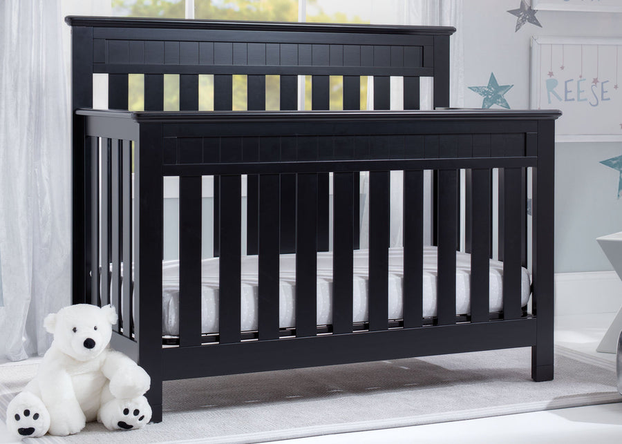 Delta Children Black 001 Chalet 4-in-1 Crib, room view, c1c 1-Chalet 4-in-1 Crib