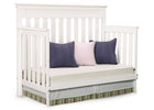 Delta Children White Ambiance (108) Chalet 4-in-1 Crib, Day Bed Conversion b3b 19-Chalet 4-in-1 Crib